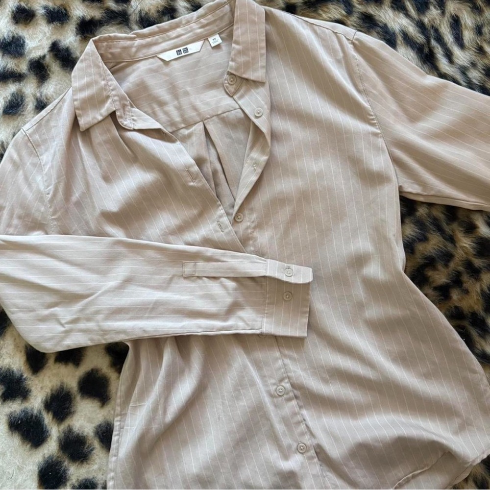Uniqlo Pinstriped Button Down